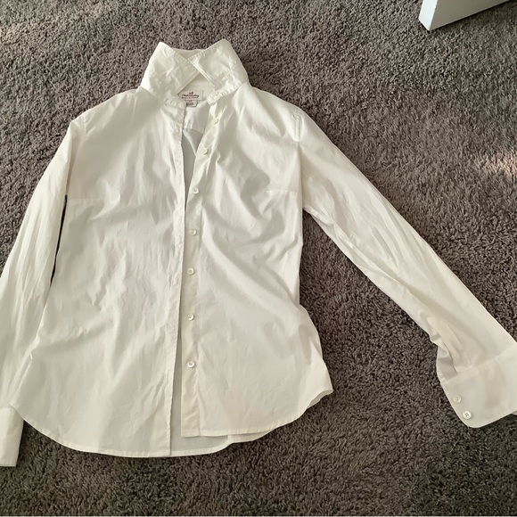 J. Crew XS Cotton/Spandex White Shirt - Picture 4 of 6